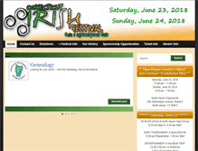 Tablet Screenshot of ctirishfestival.com